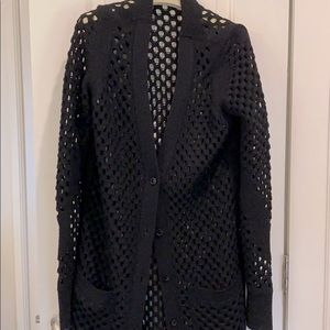 Dorothee Schumacher black duster cardigan